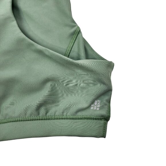 WeWoreWhat by Revolve Medium Support Olive Green Sports Bra M Polyester Elastane - Picture 5 of 7